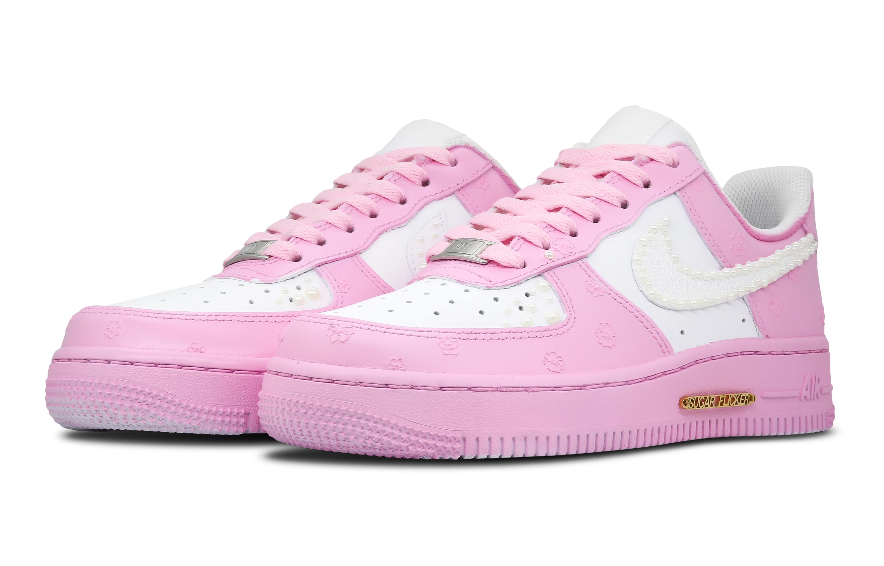 Lookbook (W) [Kasut Rekaan Tersuai] Nike Air Force 1 Rendah 'Rococo Pink Berukir' DD8959-100(Teamone-AF1珠翠粉）