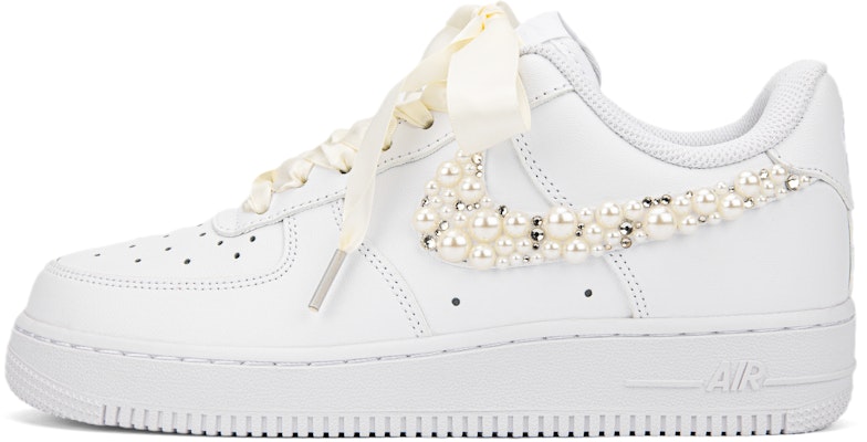 (W) 나이키 에어포스 1 로우 '웨딩 로맨스' (Nike Air Force 1 Low 'Wedding Romance') DD8959-100(Team18-AF1珍珠贴钻婚鞋) Buy (W) 나이키 에어포스 1 로우 '웨딩 로맨스' (Nike Air Force 1 Low 'Wedding Romance') DD8959-100(Team18-AF1珍珠贴钻婚鞋)