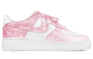 【定制球鞋】 Nike Air Force 1 Low 空軍一號 玖制 浪漫天際 海鷗 飛鳥休閒 低幫 板鞋 女款 白粉 Order 【定制球鞋】 Nike Air Force 1 Low 空軍一號 玖制 浪漫天際 海鷗 飛鳥休閒 低幫 板鞋 女款 白粉