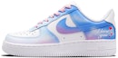 Lookbook 【定製球鞋】Nike Air Force1 "Triple White" 空軍一號 噴繪 特殊鞋盒 浪漫天空 雲端彼愛 情侶 耐磨防滑 低幫休閒板鞋 女款 藍漸變粉
