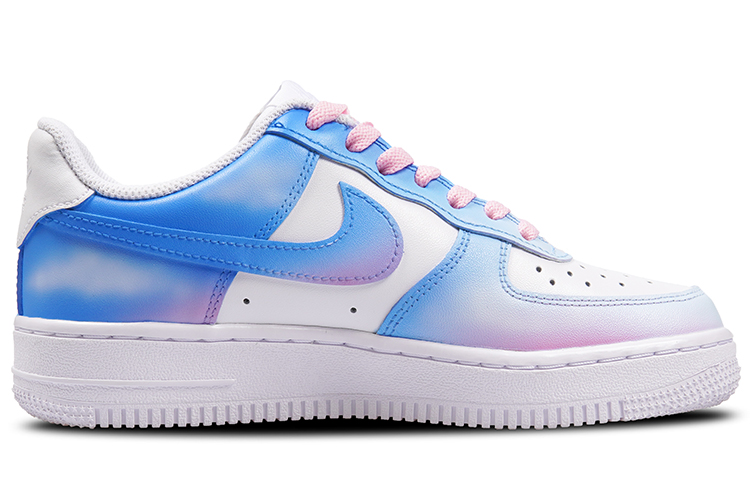 Purchase (W) [Kasut Custom] Nike Air Force 1 Low 'Romantic Sky Gradient Biru ke Merah Jambu' DD8959-100(TeamP-款渐变蓝粉女款七夕喷绘)