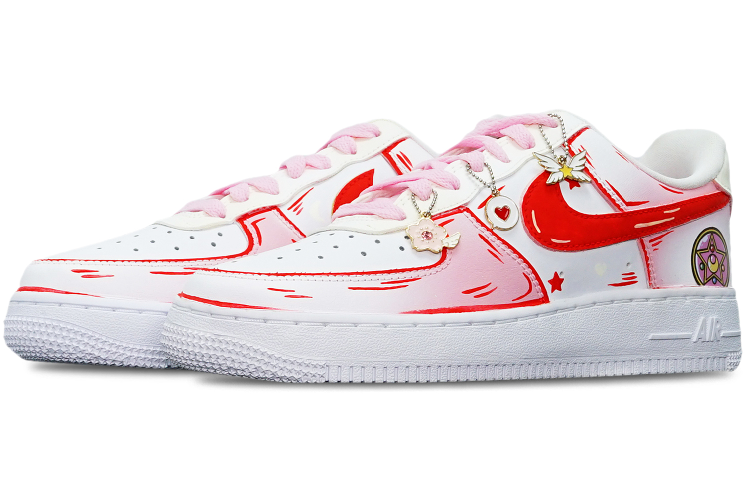 [Custom Shoes] (W) Nike Air Force 1 Low 'Sailor Moon Pink' 圖 3