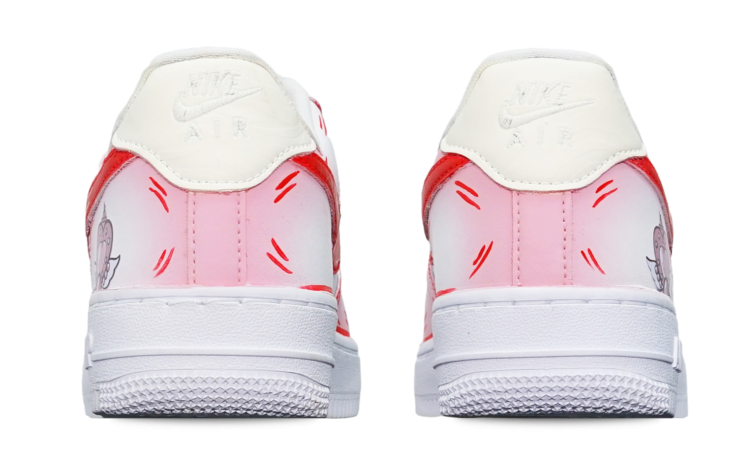 Lookbook (W) [定制鞋] 耐克空军1号低帮 '美少女战士爱心翅膀' DD8959-108(TeamT-粉心形翅膀S-BOX)