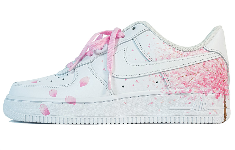 Buy (W) [Kasut Custom] Nike Air Force 1 Low 'Sakura Lukisan Tangan' DD8959-100(Team陆-樱花樱舞满天手绘)