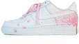 Buy 【定製球鞋】Nike Air Force 1 Low 空軍一號 玖製 手繪櫻花 櫻花樹 花瓣 櫻舞滿天 復古 休閒 低幫 板鞋 女款 白粉