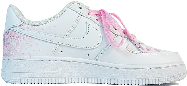 【定製球鞋】Nike Air Force 1 Low 空軍一號 玖製 手繪櫻花 櫻花樹 花瓣 櫻舞滿天 復古 休閒 低幫 板鞋 女款 白粉 Order 【定製球鞋】Nike Air Force 1 Low 空軍一號 玖製 手繪櫻花 櫻花樹 花瓣 櫻舞滿天 復古 休閒 低幫 板鞋 女款 白粉