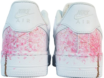 【定製球鞋】Nike Air Force 1 Low 空軍一號 玖製 手繪櫻花 櫻花樹 花瓣 櫻舞滿天 復古 休閒 低幫 板鞋 女款 白粉 Shop 【定製球鞋】Nike Air Force 1 Low 空軍一號 玖製 手繪櫻花 櫻花樹 花瓣 櫻舞滿天 復古 休閒 低幫 板鞋 女款 白粉