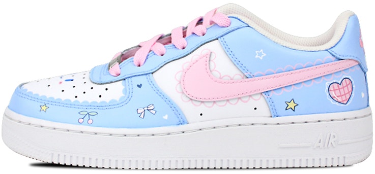 custom-shoes-women-nike-air-force-1-low-sanrio-cinnamoroll-with-bows-and-hearts