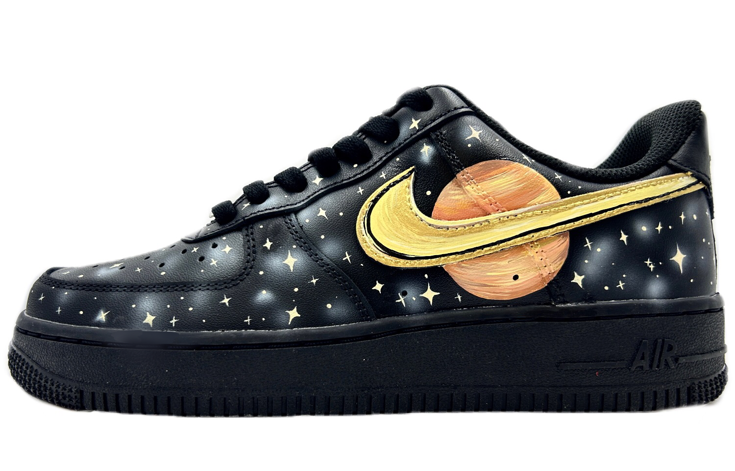 Buy (W) [Zapatillas Personalizadas] Nike Air Force 1 Low 'Saturn Galaxy' DD8959-001(TEAM64-女款土星)