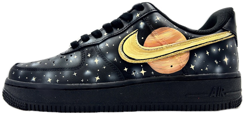 【訂製球鞋】Nike Air Force 1 Low 國風油畫 土星 太空環繞 星空 防滑耐磨 低筒 板鞋· 女款 女黑· Buy 【訂製球鞋】Nike Air Force 1 Low 國風油畫 土星 太空環繞 星空 防滑耐磨 低筒 板鞋· 女款 女黑·