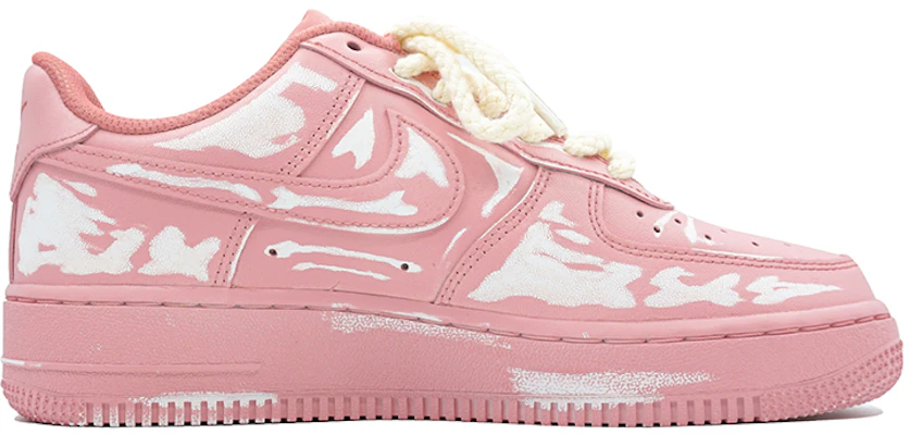 【定制球鞋】Nike Air Force 1 Low 浸染做舊 刮刮樂 粉色藝術館 骨紋 鏈條 休閒 耐磨防滑 低幫 板鞋 女款 粉色 Order 【定制球鞋】Nike Air Force 1 Low 浸染做舊 刮刮樂 粉色藝術館 骨紋 鏈條 休閒 耐磨防滑 低幫 板鞋 女款 粉色