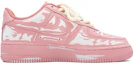 Order 【定制球鞋】Nike Air Force 1 Low 浸染做舊 刮刮樂 粉色藝術館 骨紋 鏈條 休閒 耐磨防滑 低幫 板鞋 女款 粉色