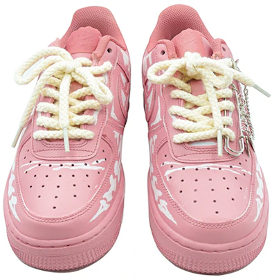 【定制球鞋】Nike Air Force 1 Low 浸染做舊 刮刮樂 粉色藝術館 骨紋 鏈條 休閒 耐磨防滑 低幫 板鞋 女款 粉色 Shop 【定制球鞋】Nike Air Force 1 Low 浸染做舊 刮刮樂 粉色藝術館 骨紋 鏈條 休閒 耐磨防滑 低幫 板鞋 女款 粉色