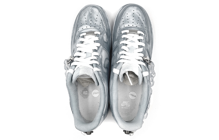 Shop (W) 나이키 에어포스 1 로우 '스크래치 그레이' (커스텀) 315115-112(TeamE-浸染-酒精刮刮乐-灰色)