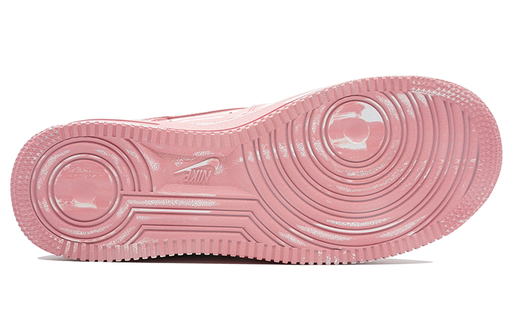 Details for 【定制球鞋】Nike Air Force 1 Low 浸染做舊 刮刮樂 粉色藝術館 骨紋 鏈條 休閒 耐磨防滑 低幫 板鞋 女款 粉色