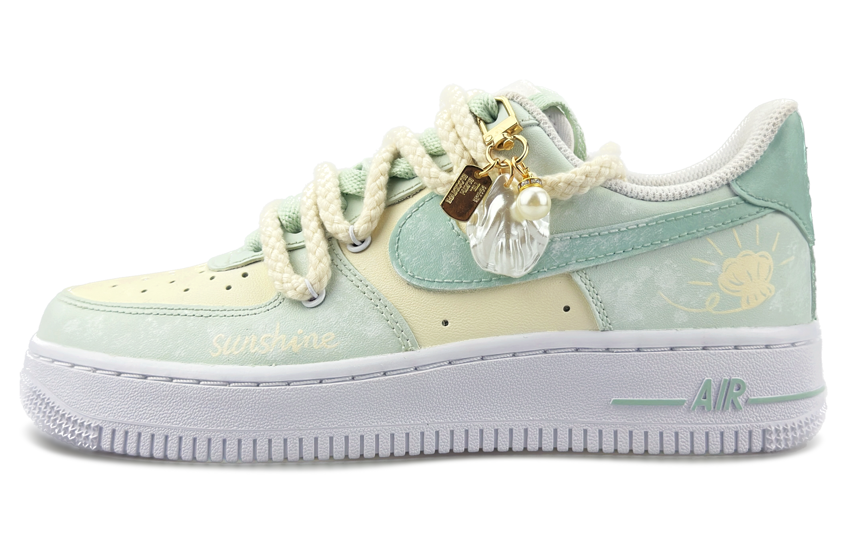 Buy (W) [Zapatillas Personalizadas] Nike Air Force 1 Low 'Sea Salt Milk Bae' DD8959-100(Team79-女款海盐奶贝)