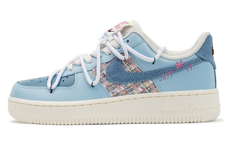 Buy (W) [定制鞋款] 耐克空军一号低帮 "海盐莓果" FJ7740-141(TeamI-女款海盐小香风K蓝)