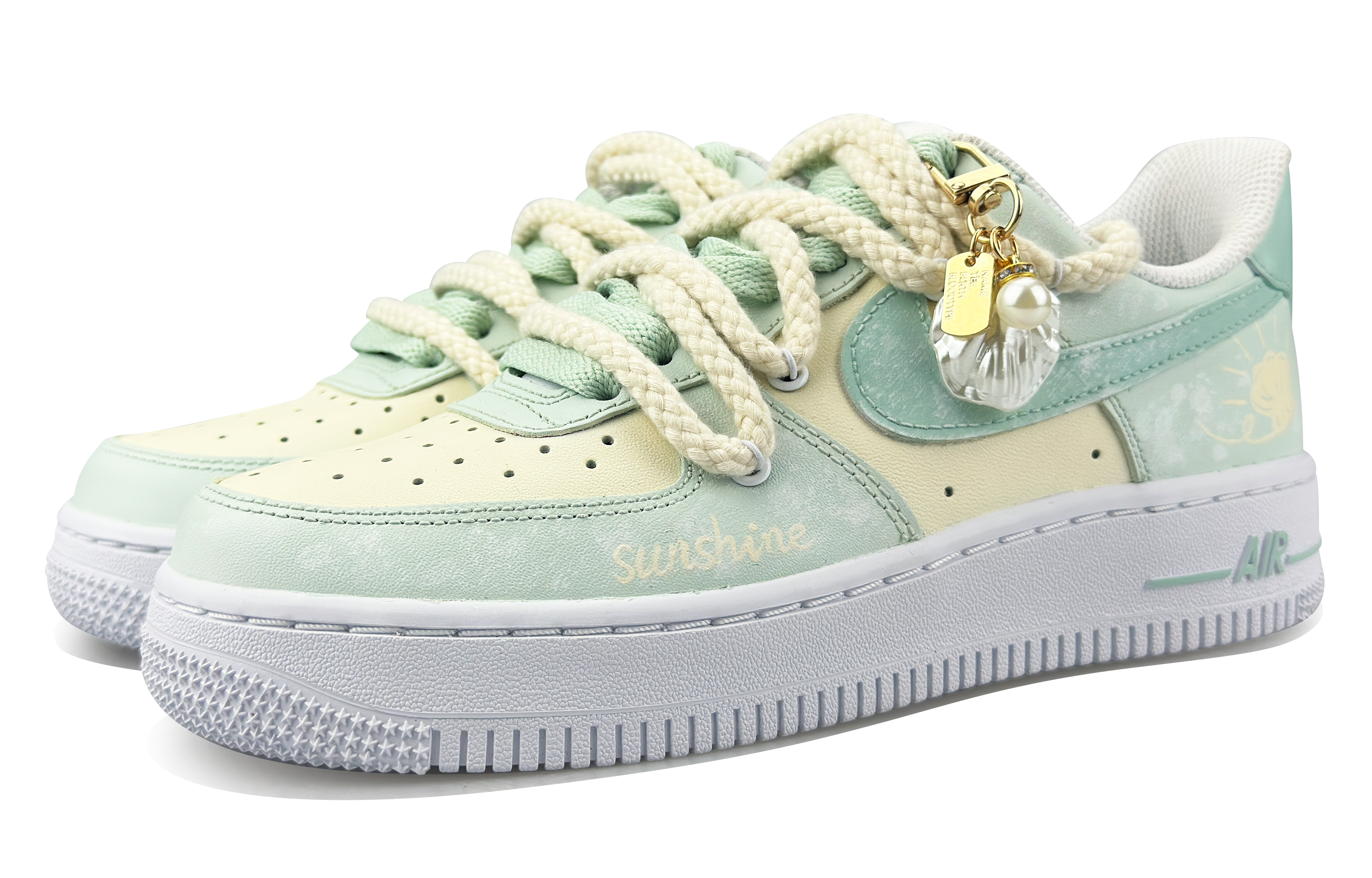Lookbook (W) [Zapatillas Personalizadas] Nike Air Force 1 Low 'Sea Salt Milk Bae' DD8959-100(Team79-女款海盐奶贝)