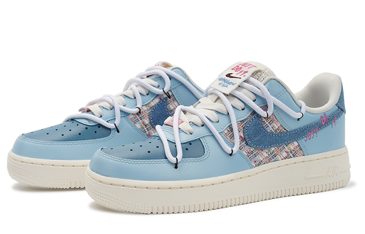 Lookbook (W) [定制鞋款] 耐克空军一号低帮 "海盐莓果" FJ7740-141(TeamI-女款海盐小香风K蓝)