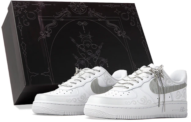(W) 나이키 에어포스 1 로우 '실버윙 발레 나비' (커스텀) DD8959-100(Team拾柒-女款低帮银翼之恋板鞋) Buy (W) 나이키 에어포스 1 로우 '실버윙 발레 나비' (커스텀) DD8959-100(Team拾柒-女款低帮银翼之恋板鞋)
