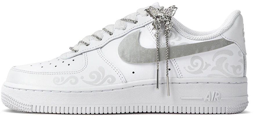 (W) 나이키 에어포스 1 로우 '실버윙 발레 나비' (커스텀) DD8959-100(Team拾柒-女款低帮银翼之恋板鞋) Lookbook (W) 나이키 에어포스 1 로우 '실버윙 발레 나비' (커스텀) DD8959-100(Team拾柒-女款低帮银翼之恋板鞋)