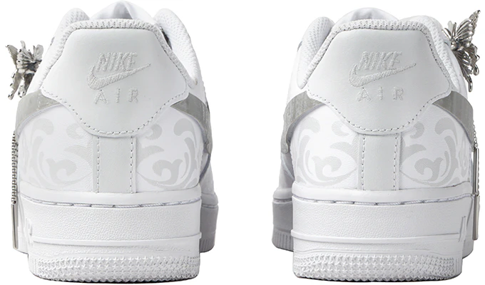 (W) 나이키 에어포스 1 로우 '실버윙 발레 나비' (커스텀) DD8959-100(Team拾柒-女款低帮银翼之恋板鞋) Details for (W) 나이키 에어포스 1 로우 '실버윙 발레 나비' (커스텀) DD8959-100(Team拾柒-女款低帮银翼之恋板鞋)