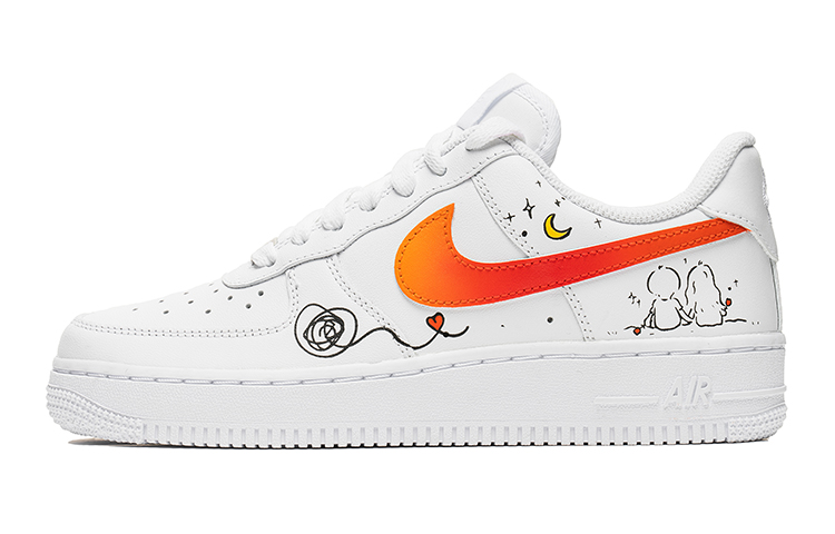 Buy (W) ナイキAF1 ロー "シンプルスケッチサンセット" (Custom Shoes) DD8959-100(TeamB-女款简笔画Q-BOX)