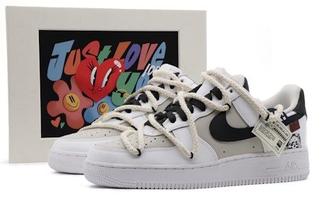 【客製化球鞋】Nike Air Force 1 低筒 骷髏黑顏 戶外 穿搭 高街風 積塵鞋 復古做舊 板鞋 女款 黑白灰 Buy 【客製化球鞋】Nike Air Force 1 低筒 骷髏黑顏 戶外 穿搭 高街風 積塵鞋 復古做舊 板鞋 女款 黑白灰