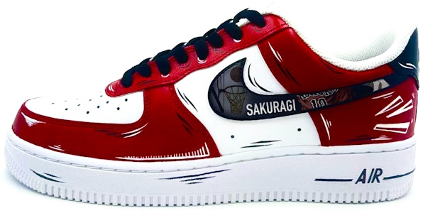 【定制球鞋】Nike Air Force 1 Low 灌籃高手 櫻木 低幫 板鞋 女款 白紅 Buy 【定制球鞋】Nike Air Force 1 Low 灌籃高手 櫻木 低幫 板鞋 女款 白紅
