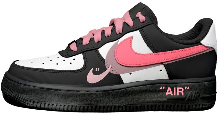 custom-shoes-women-nike-air-force-1-low-smiley-retro-pink