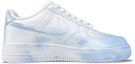 Order 【定制球鞋】Nike Air Force 1 Low 1' 07 雪花漸變 藍色戀人 手繪噴繪 低幫 板鞋 女款 藍白