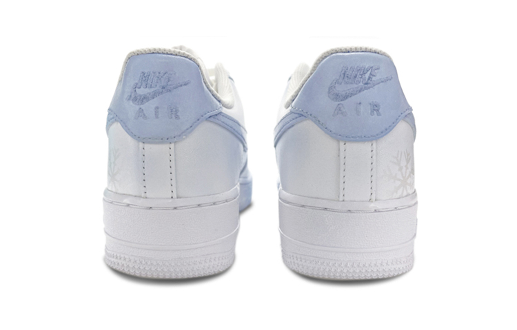 Shop (W) [Sepatu Kustom] Nike Air Force 1 Low 'Gradasi Salju - Biru Keren' 315115-112(TeamTwo-女款喷绘手绘冬日雪花)