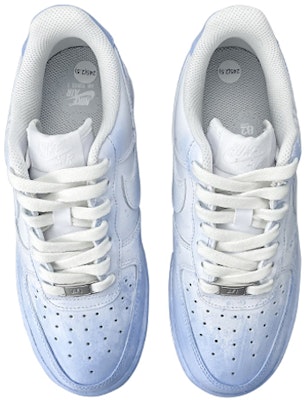 【定制球鞋】Nike Air Force 1 Low 1' 07 雪花漸變 藍色戀人 手繪噴繪 低幫 板鞋 女款 藍白 Purchase 【定制球鞋】Nike Air Force 1 Low 1' 07 雪花漸變 藍色戀人 手繪噴繪 低幫 板鞋 女款 藍白