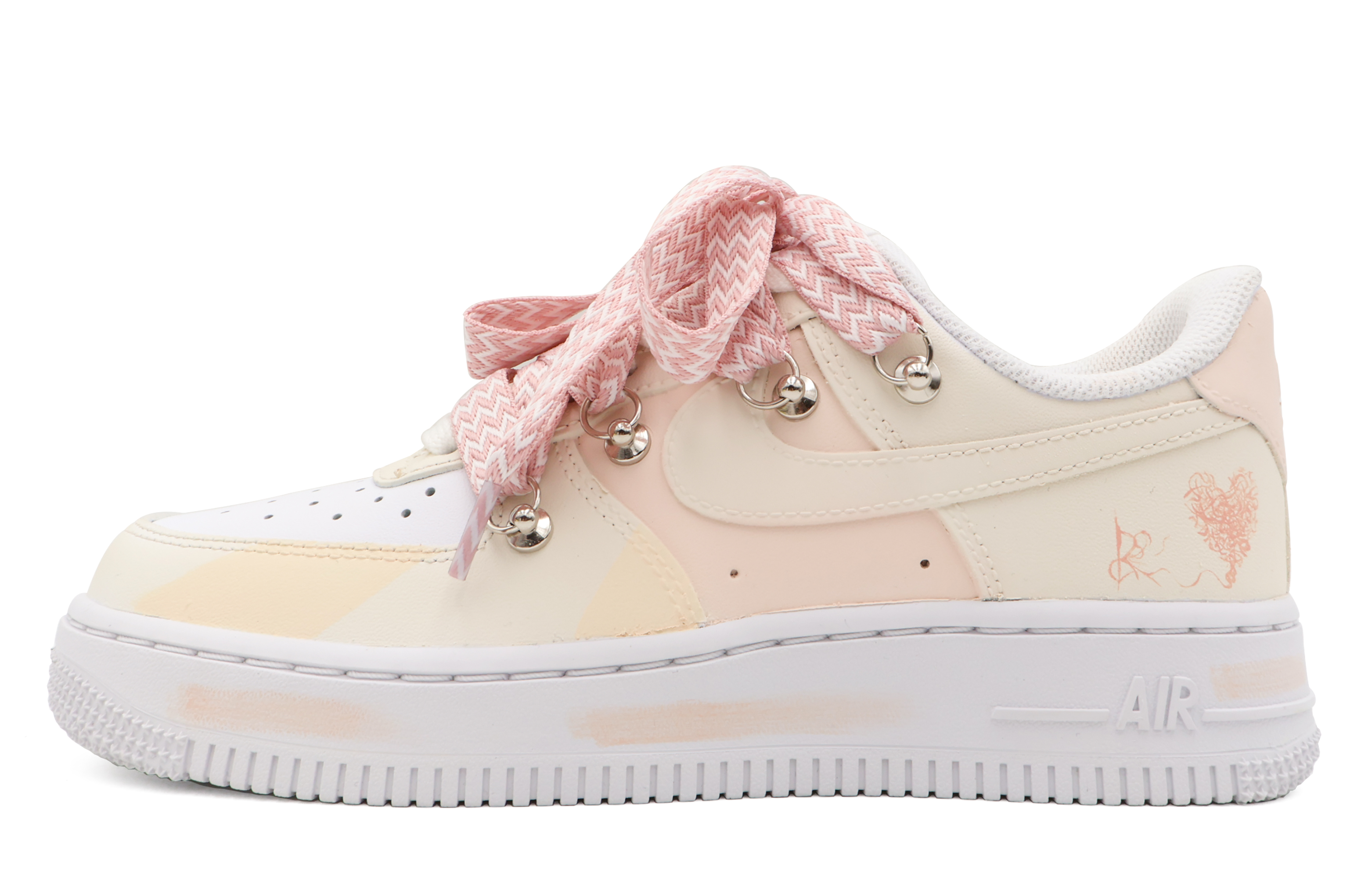 Buy (W) 나이키 에어포스 1 로우 '소프트 핑크' (커스텀) DD8959-100(Team53-女款与君好S-BOX)