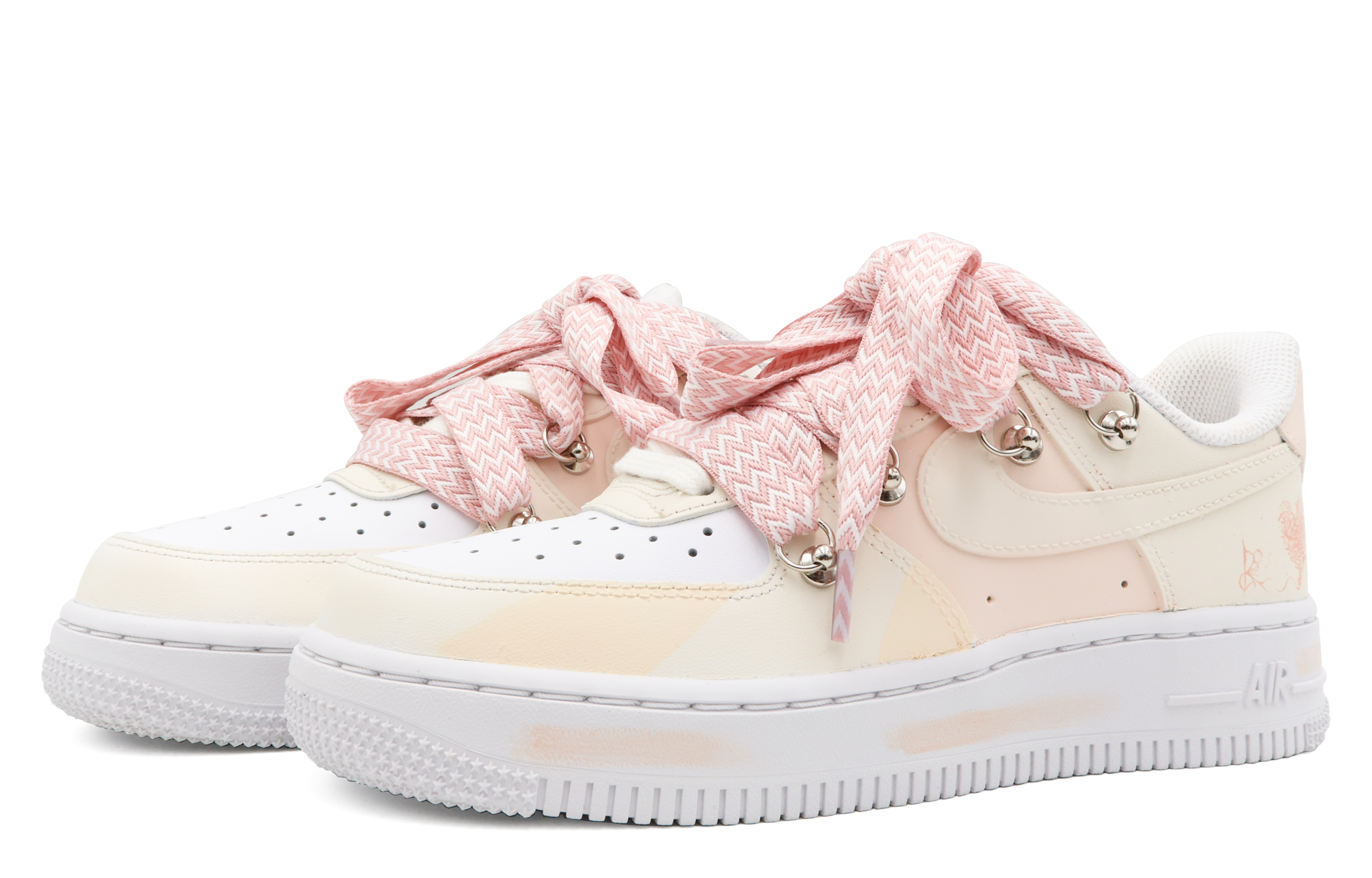 Lookbook (W) 나이키 에어포스 1 로우 '소프트 핑크' (커스텀) DD8959-100(Team53-女款与君好S-BOX)