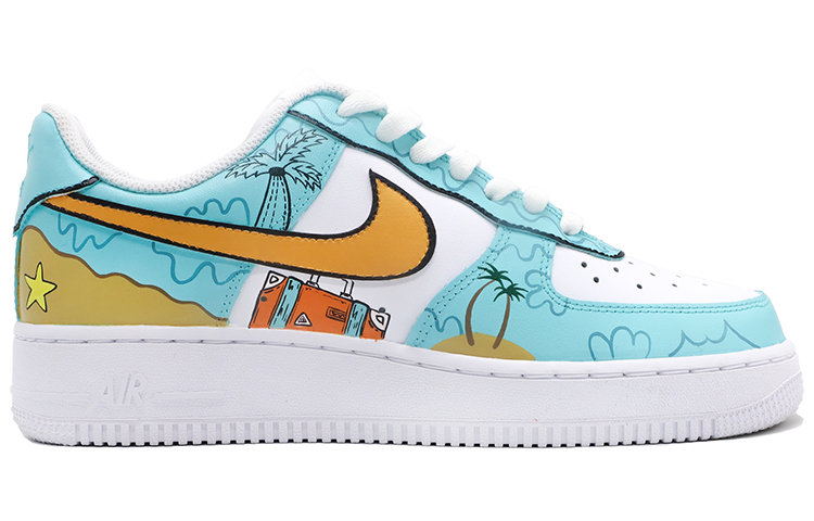 Order 【客製化球鞋】Nike Air Force 1 Low 空軍一號 南海岸 低筒 女款 蒂芙尼綠