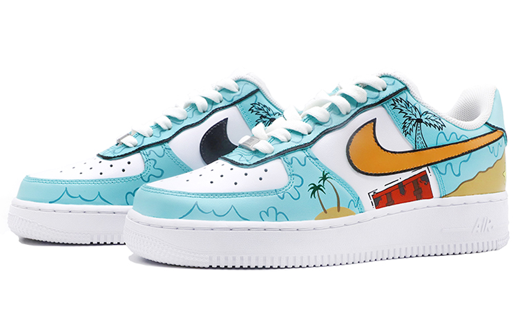 Shop 【客製化球鞋】Nike Air Force 1 Low 空軍一號 南海岸 低筒 女款 蒂芙尼綠
