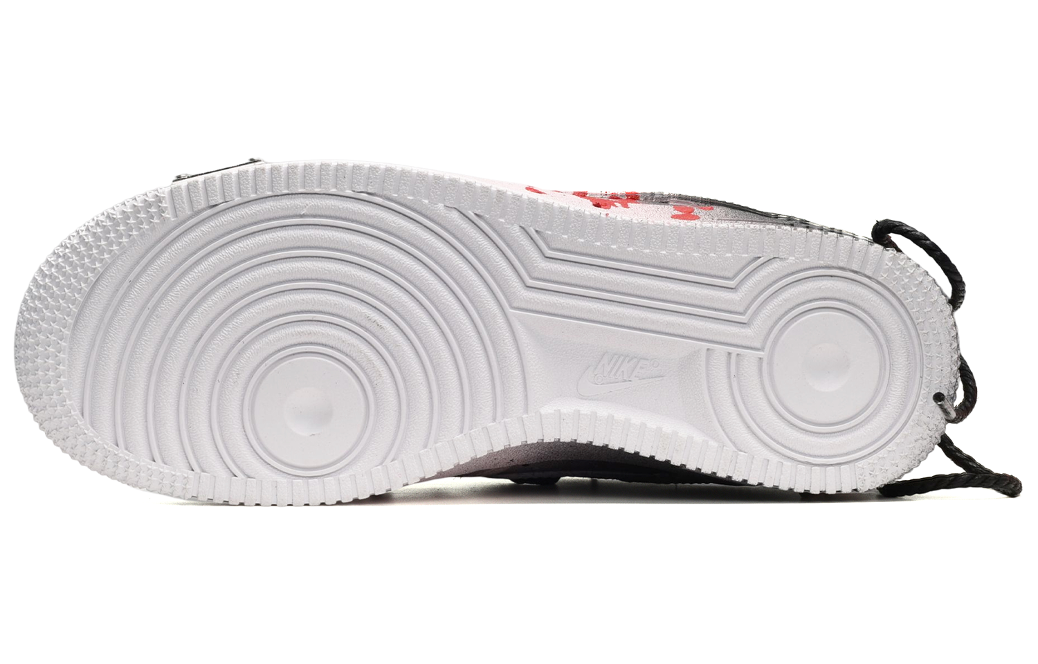 Purchase (W) [Kasut Custom] Nike Air Force 1 Low 'Splattered Graffiti Hitam Putih Merah' DD8959-100(TeamE-女款喷溅涂鸦黑白红)