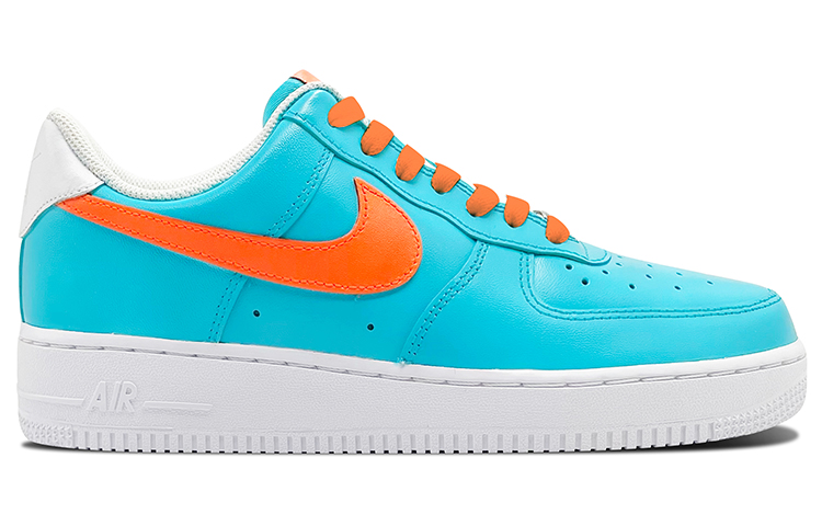 Lookbook (W) [定制鞋] Nike 空军 1 低帮 '蓝橙拼接' 315115-112(Team-E女蓝橙分割鸳鸯)