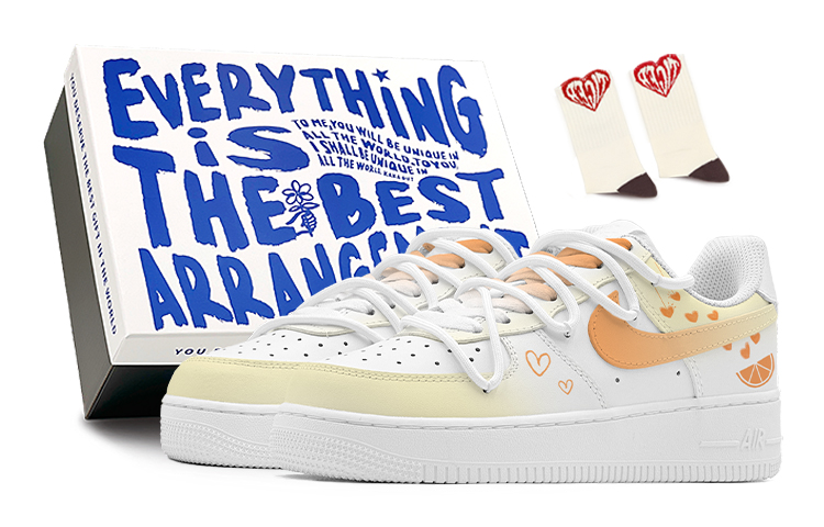 [Custom Shoes] (W) Nike Air Force 1 Low 'Spring Orange'