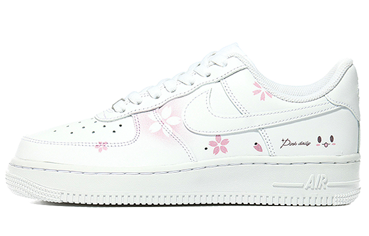 Buy 【訂製球鞋】Nike Air Force 1 Low 春季小花 粉色日常 復古 耐磨防滑 低筒 板鞋 女款 白粉