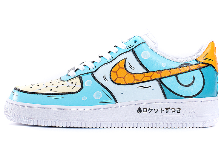 Buy (W) [Sepatu Custom] Nike Air Force 1 Low 'Squirtle Anime Kustom' DD8959-100(TeamB-女款杰尼龟蓝棕)