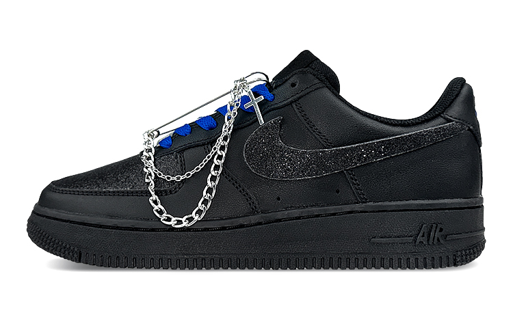 Buy (W) [Sepatu Custom] Nike Air Force 1 Low 'Biru Hitam Berbintang' DD8959-001(Team47-女款满天星蓝SBOX)