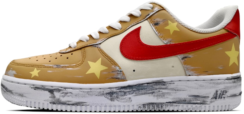 【客製化球鞋】Nike Air Force 1 Low 空軍一號 恒星酒精刮刮樂 紅黃做舊 低筒 板鞋 女款 紅黃 Buy 【客製化球鞋】Nike Air Force 1 Low 空軍一號 恒星酒精刮刮樂 紅黃做舊 低筒 板鞋 女款 紅黃