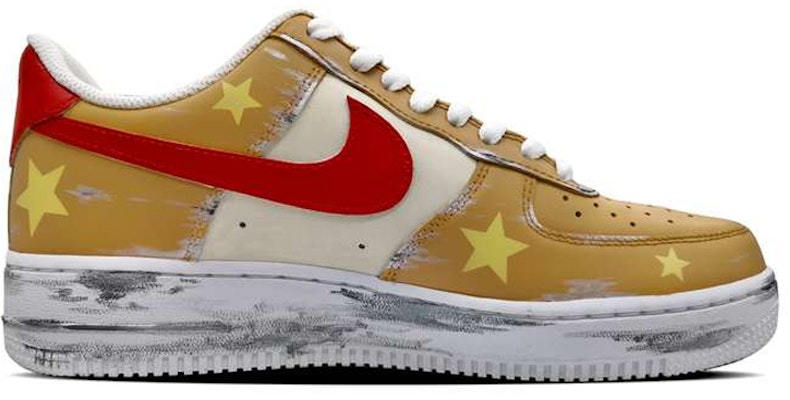 【客製化球鞋】Nike Air Force 1 Low 空軍一號 恒星酒精刮刮樂 紅黃做舊 低筒 板鞋 女款 紅黃 Order 【客製化球鞋】Nike Air Force 1 Low 空軍一號 恒星酒精刮刮樂 紅黃做舊 低筒 板鞋 女款 紅黃
