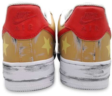【客製化球鞋】Nike Air Force 1 Low 空軍一號 恒星酒精刮刮樂 紅黃做舊 低筒 板鞋 女款 紅黃 Purchase 【客製化球鞋】Nike Air Force 1 Low 空軍一號 恒星酒精刮刮樂 紅黃做舊 低筒 板鞋 女款 紅黃