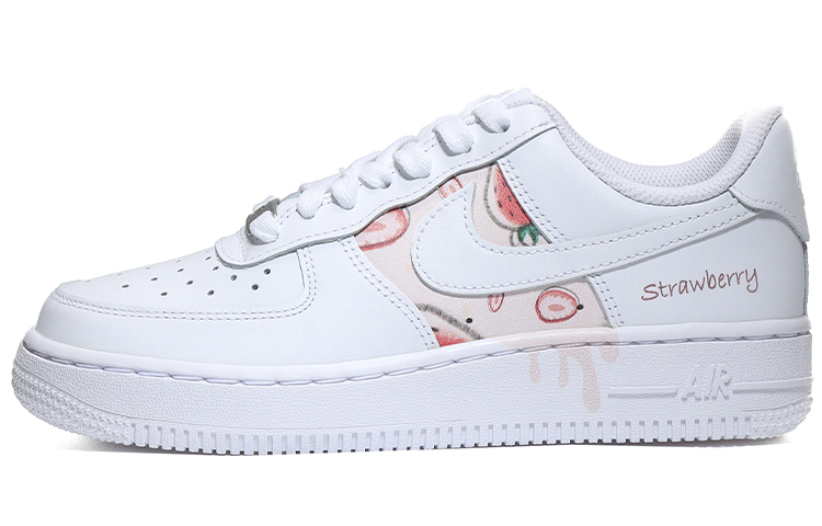 Buy 【訂製球鞋】 Nike Air Force 1 Low 草莓甜心 甜心可愛 耐磨 低筒 板鞋 女款 白色