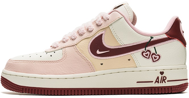 custom-shoes-women-nike-air-force-1-low-strawberry-cherry-sakura-pink