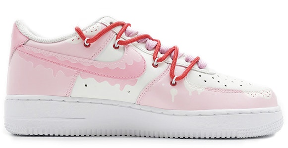 (W) 손으로 그린 딸기 나이키 에어포스 1 로우 (커스텀) DD8959-100(TeamD-女款草莓手绘彩绘粉白) Order (W) 손으로 그린 딸기 나이키 에어포스 1 로우 (커스텀) DD8959-100(TeamD-女款草莓手绘彩绘粉白)