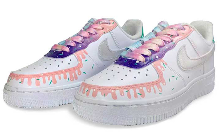[Custom Shoes] (W) Nike Air Force 1 Low 'Strawberry Ice Cream' 圖 3